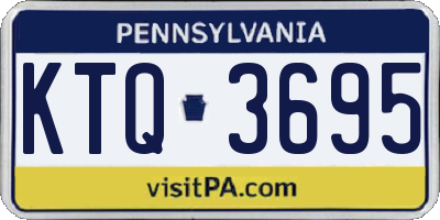 PA license plate KTQ3695