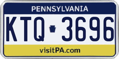 PA license plate KTQ3696