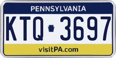 PA license plate KTQ3697