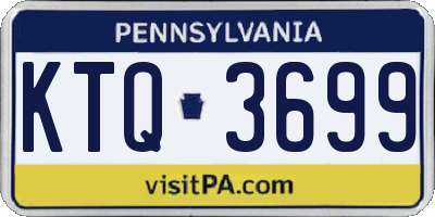 PA license plate KTQ3699