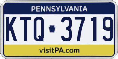 PA license plate KTQ3719