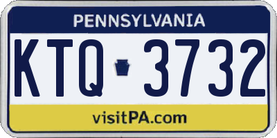 PA license plate KTQ3732