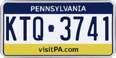 PA license plate KTQ3741