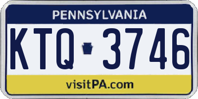 PA license plate KTQ3746