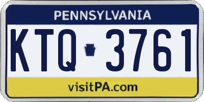 PA license plate KTQ3761