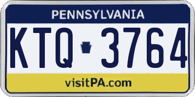 PA license plate KTQ3764
