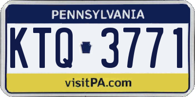 PA license plate KTQ3771