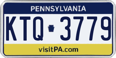 PA license plate KTQ3779