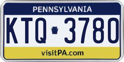PA license plate KTQ3780