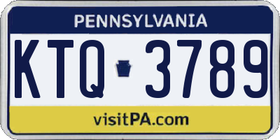 PA license plate KTQ3789