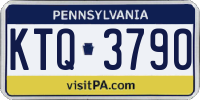 PA license plate KTQ3790