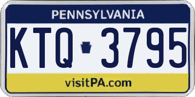 PA license plate KTQ3795