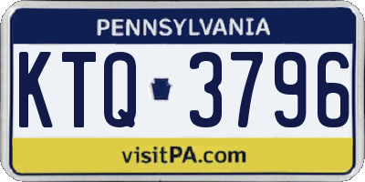 PA license plate KTQ3796