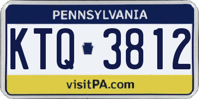 PA license plate KTQ3812