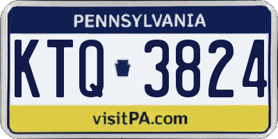 PA license plate KTQ3824
