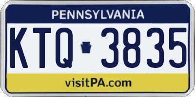 PA license plate KTQ3835