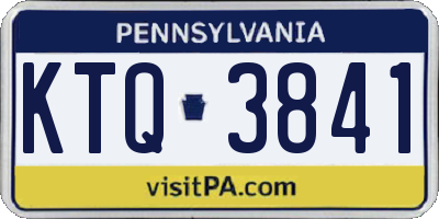 PA license plate KTQ3841