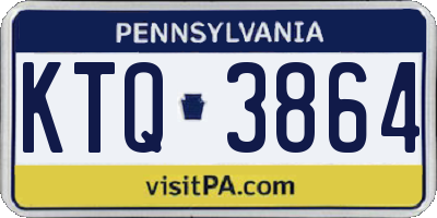 PA license plate KTQ3864