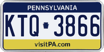 PA license plate KTQ3866