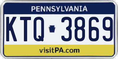 PA license plate KTQ3869