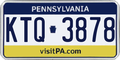 PA license plate KTQ3878