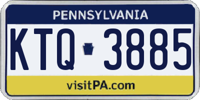 PA license plate KTQ3885