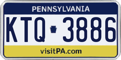 PA license plate KTQ3886