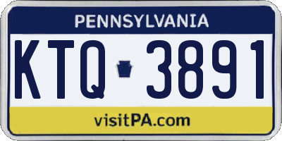 PA license plate KTQ3891