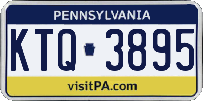 PA license plate KTQ3895