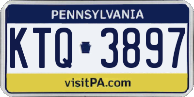 PA license plate KTQ3897