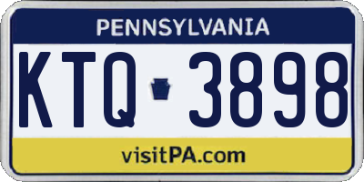 PA license plate KTQ3898