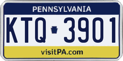 PA license plate KTQ3901