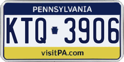 PA license plate KTQ3906