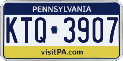 PA license plate KTQ3907