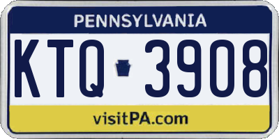 PA license plate KTQ3908