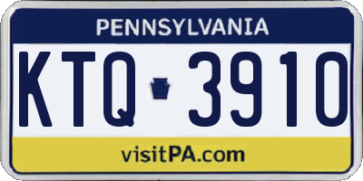 PA license plate KTQ3910