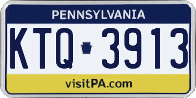 PA license plate KTQ3913