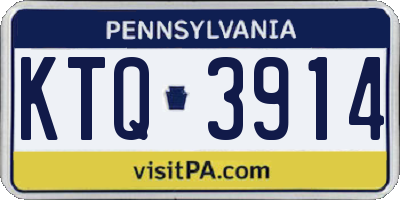 PA license plate KTQ3914