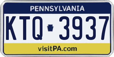 PA license plate KTQ3937