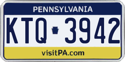 PA license plate KTQ3942