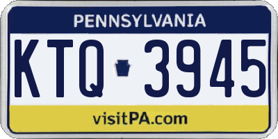 PA license plate KTQ3945