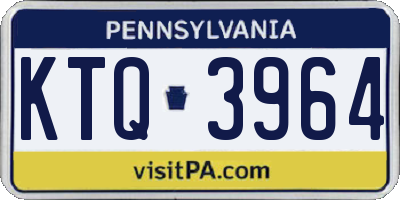 PA license plate KTQ3964