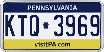 PA license plate KTQ3969