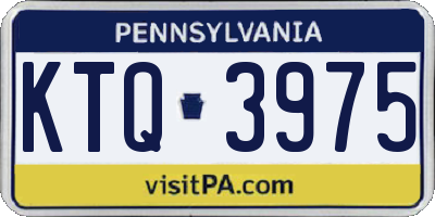 PA license plate KTQ3975