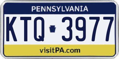 PA license plate KTQ3977