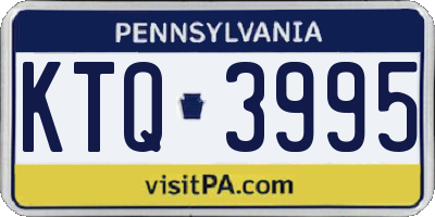PA license plate KTQ3995
