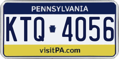 PA license plate KTQ4056