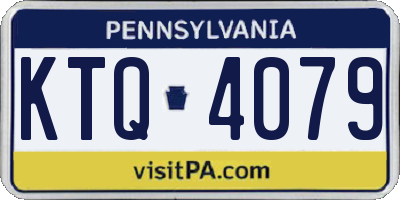 PA license plate KTQ4079