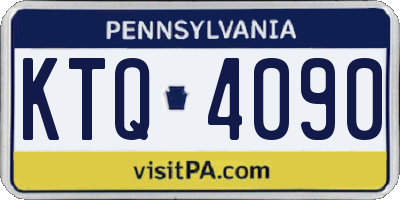 PA license plate KTQ4090