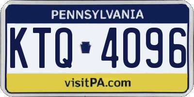 PA license plate KTQ4096